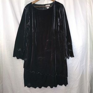 Velvet Dress Robbie Bee 18w STRETCH Easy Wear